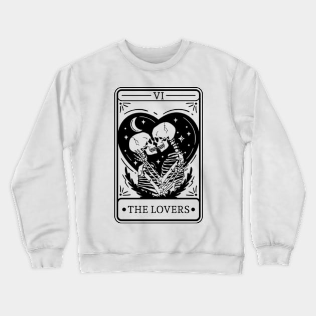 The Lovers Tarot Card Crewneck Sweatshirt by Petko121212